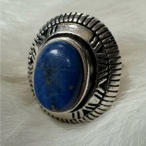 Sterling Silver ring with Lapis